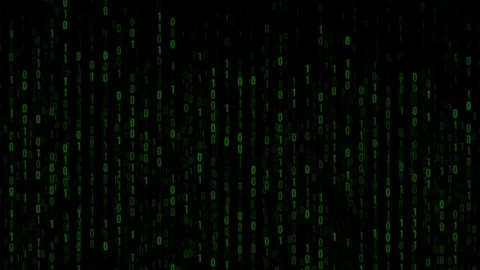 Binary Numbers Falling Animation Digital Data Concept 스톡 동영상 320164619