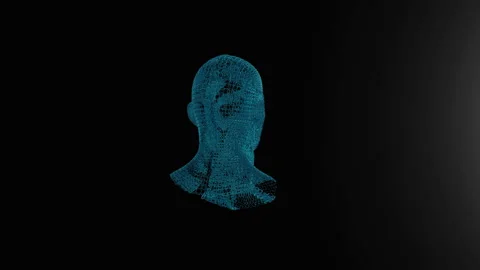 Binary numbers forming human head, illustrating Artificial Intelligence, Luma Ma 動画素材 330537320