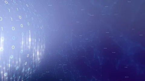 Binary numbers globe in artificial intelligence cyberspace Stock-Footage 111674322