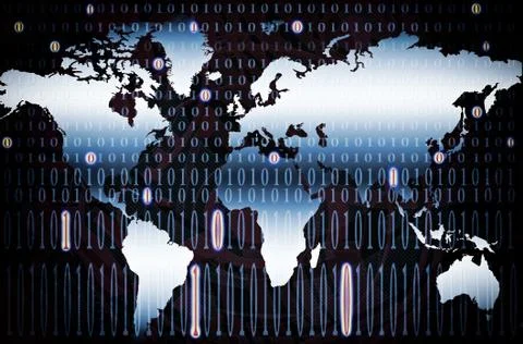 Binary numbers Stock Illustration