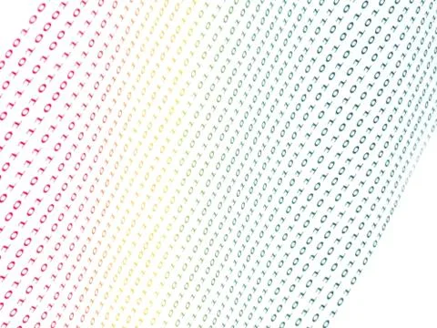 Binary numbers Ilustração Stock