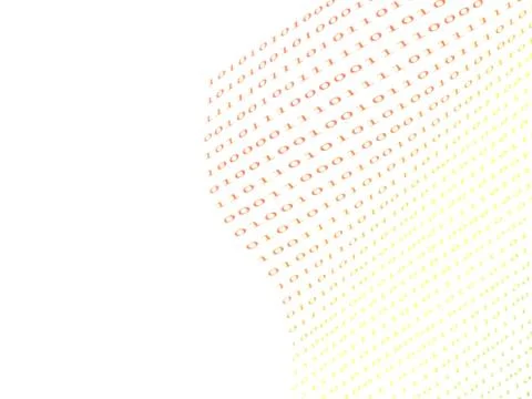 Binary numbers Stock Illustration