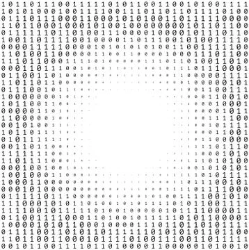 Binary Numbers Texture Stock Illustration