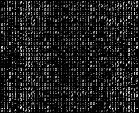 Binary Numbers Texture Stock Illustration