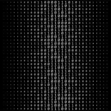 Binary Numbers Texture Stock Illustration