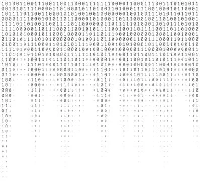 Binary Numbers Texture Illustrazione stock