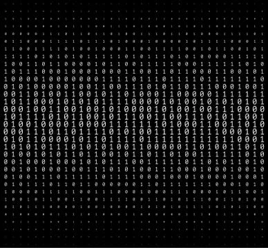 Binary Numbers Texture Illustrazione stock