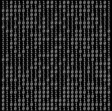 Binary Numbers Texture Illustrazione stock