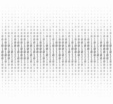 Binary Numbers Texture Stock Illustration