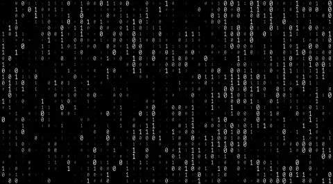 Binary Numbers Texture Stock Illustration