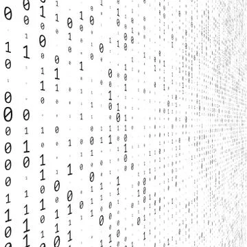 Binary Numbers Texture Stock Illustration