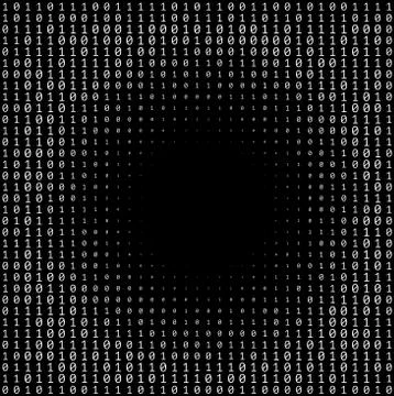 Binary Numbers Texture Stock Illustration