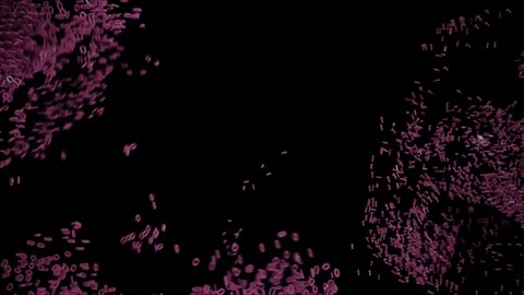 Binary ones and zeroes chaotically mixing together. Stock Footage 83252492