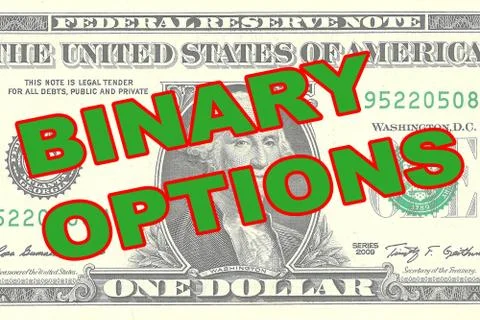 Binary Options - financial concept Illustrazione stock