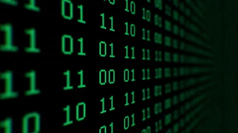 Binary Pairs on LCD (24fps) Stock Footage 64052253