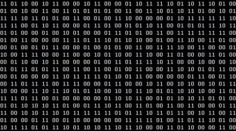 Binary Pairs Screensaver (25fps) Stock Footage 64054296