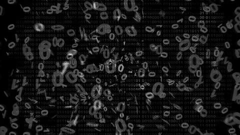 Binary Particles Stock Footage 105040162