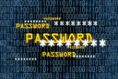 Binary password background An image of a binary password background Copyri... Stock Photos