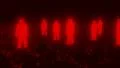 Binary people computer team glowing data 0 1 red HD Footage