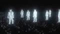 Binary people computer team glowing data 0 1 HD Footage