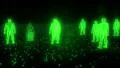 Binary people computer team glowing data 0 1 4K 4k or 4k+ Resolution