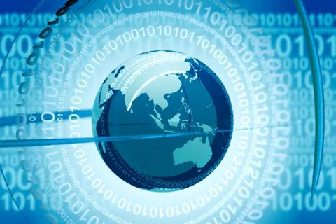 Binary planet. Illustrazione stock