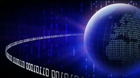 Binary planet with a sigital ring around it Video stock 305874