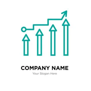 Binary Processed Mobile Analysis company logo design template Stock Illustration