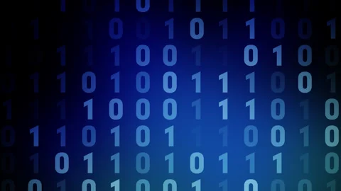 Binary programming language and software engineering keep your data secure Stock Footage 252746559