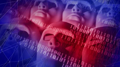 Binary puzzle decoding the connection between robotics and algorithmic bias. Stock Footage 249769594