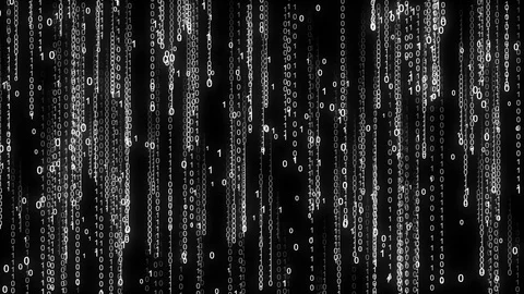 Binary rain. Abstract backdrop background. Digital Data Stream Matrix Effect Stock Footage 82962318