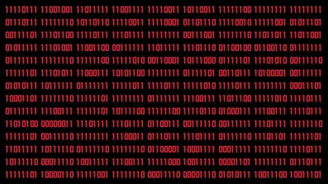 Binary randomly generated numbers graphi... | Stock Video | Pond5