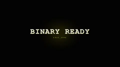 Binary Ready Digital Code Matrix Animation - Futuristic Technology Concept Stock Footage 331568518