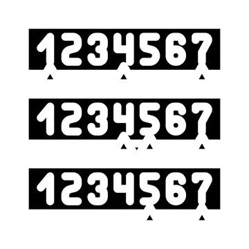 Binary search algorithm glyph icon vector illustration Stock Illustration