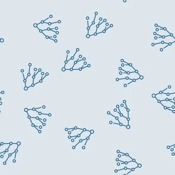 Binary search algorithm line seamless pattern イラスト素材