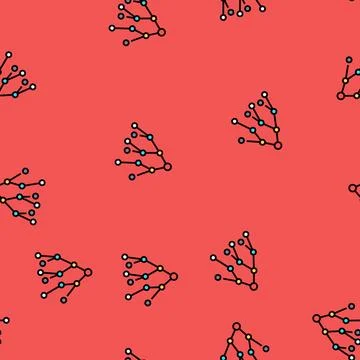 Binary search algorithm vector seamless pattern 库存插图