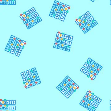 Binary search algorithm vector seamless pattern Stock Illustration