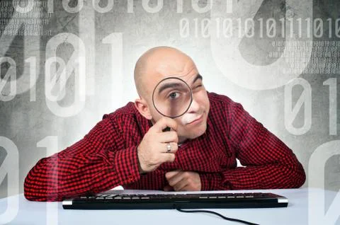 Binary search concept 库存照片