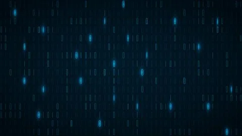 Binary server analysis technology background,blue abstract technology backgro Stock Illustration