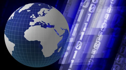 Binary shield composition visually striking composition featuring binary code Stock Footage 255760503