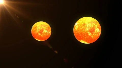 Binary star Stock Footage 160314736