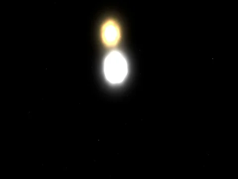 Binary Star System Face On Stock Footage 72801442