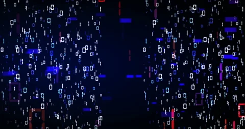 Binary stream Stock Footage 138229871