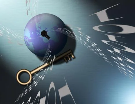 Binary stream Illustrazione stock