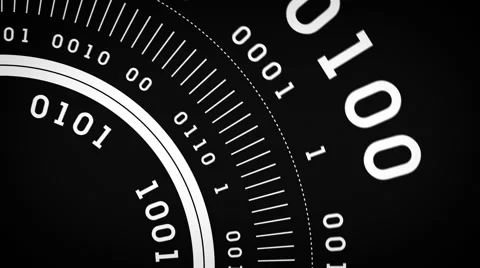 Binary Streams Flowing Black Stock Footage 51601007
