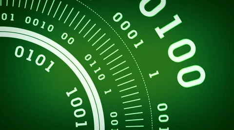 Binary Streams Flowing Green Stock-Footage 51602655