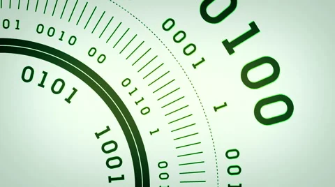 Binary Streams Flowing Green Lite Stock-Footage 51602281
