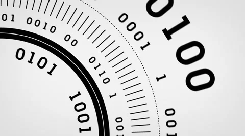 Binary Streams Flowing White Stock Footage 51604029