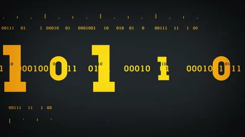 Binary Streams Grey Stock Footage 51417539