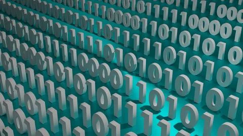 Binary system blue metallic floor angle perspective.. 스톡 일러스트